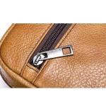 CHDWEY Umhängetaschen für Herren Mode Männer Umhängetasche for Männer Echtes Leder Handtasche Kleine Männliche Messenger Messenger Kleine Telefon Crossbody Taschen(Bruin)