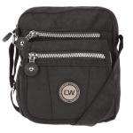 Christian Wippermann Kleine dames handtas crinkle nylon schoudertas tas