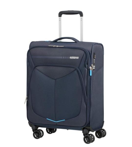 American Tourister SummerFunk, blauw (navy), Spinner S uitbreidbaar (55 cm - 46 liter)