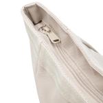 Smilla Strandtas met ritssluiting voor dames en heren, gezinsvakantie, sport, zwemmen, boodschappentas van gerecycled PET, waterafstotend, Zand, Eén maat