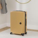 HAUPTSTADTKOFFER Midden grote harde koffer, TSA, 4 wielen, check-in bagage met 8 cm volumevergroting, 77 cm, 130 liter, grafiet, herfst goud, kofferset
