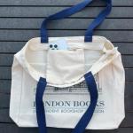 Draagtas, Dames, Boodschappentas, Schoudertas Stoffen Tas, Katoenen Tas, Jute Tas, Met Vintage Print, Canvas Tote Bag om te winkelen School