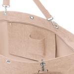 Shopper XL twist coffee – ruime boodschappentas en elegante handtas in één, van waterafstotend materiaal, Twist Coffee, X-Large