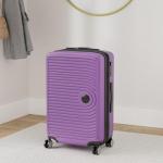 HAUPTSTADTKOFFER Midden grote harde koffer, TSA, 4 wielen, check-in bagage met 8 cm volumevergroting, 77 cm, 130 liter, grafiet, aubergine, koffer