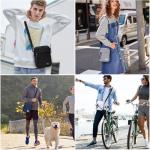 Schoudertas voor heren, kleine schoudertas voor heren, crossbody bag heren, waterdichte heren schoudertas van polyester, tas voor heren, geschikt voor outdoorsport en wandelen, zwa