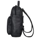 'Wilma' Elegante Rugzak Vrouwen Kleine Leren Rugzak Dames Leren Rugzak DIN A5 Vintage Handtas City Going Out Shopping Daypack Echt Leer, Kleur:zwart