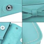 PU Lederen Messenger Kinderen Tas, Crossbody Tas met Strik, Meisjes Handtas met Strik, voor Feest, Winkelen, Fotografie, Performance (Lichtblauw)