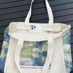 Draagtas, Dames, Boodschappentas, Schoudertas Stoffen Tas, Katoenen Tas, Jute Tas, Met Vintage Print, Canvas Tote Bag om te winkelen School