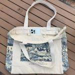 Canvas Tote Bag Esthetisch - Tote tas met ritssluiting en binnenvak door schouder Tote tassen voor vrouwen winkelen en reizen - Waardering cadeau voor leraar bruidsmeisje vriendsch