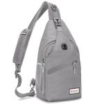 ZOMAKE Borstzak Sling Bag voor heren, diefstalbestendig, crossbody tas voor mannen en vrouwen, schoudertas voor outdoor, fietsen, reizen, wandelen