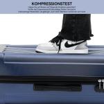 BEIBYE Harde koffer, trolleykoffer, rolkoffer, reiskoffer, handbagage, 4 wielen, M/L/XL, donkerblauw