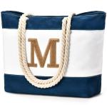 Strandtas, grote tote tassen, dames, tas, shopper, reistas, waterdicht, weekendtas, strandtas, XXL, familie, opvouwbare schoudertas, sporttas, geschenken voor vrouwen, donkerblauw-
