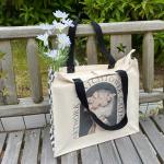 Canvas Tote Bag Esthetisch - Tote tas met ritssluiting en binnenvak door schouder Tote tassen voor vrouwen winkelen en reizen - Waardering cadeau voor leraar bruidsmeisje vriendsch