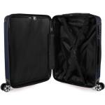 BRUBAKER Londen Reiskoffer, hardshell-koffer, trolley met cijferslot, 4 wielen en comfortabele handgrepen, ABS rolkoffer, robuust en licht, blauw, koffer