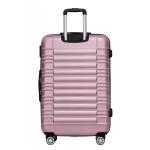 Beibye Hard Case Trolley koffer met dubbele wieltjes, maat M, L, XL, roze