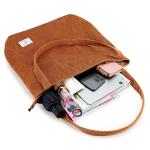 dikkere corduroy draagtas, extra grote capaciteit, handtassen, schoudertassen met rits, corduroy draagtas voor dames, meisjes, boodschappentas voor werk, school, college, dagelijks