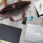 Seattle Moderne leren tas voor heren, van echt leer, groot, ideaal als zakelijke aktetas, platte laptoptas voor 14-15,6 inch voor op reis, met trolleyhouder, Ohio Bruin, Large