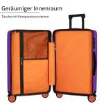 ETERNITIVE - Koffer I Reisekoffer aus ABS I Rollkoffer 60L I Reisetrolley Leicht mit 4 Doppelrollen 360° I Hartschalenkoffer mit TSA-Schloss