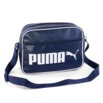 Unisex - Campus Reporter Retro schoudertas voor volwassenen, marineblauw/wit, Donkerblauw