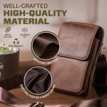 Echt leren heuptas schoudertas mobiele telefoon houder holster voor iPhone 14Pro Max iPhone 15 14 12 11Pro Max 15 14 Plus heuptas voor Galaxy S24 S23Ultra S23+ S22Ultra A72 A52 S21