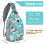 ZOMAKE Borstzak Sling Bag voor heren, diefstalbestendig, crossbody tas voor mannen en vrouwen, schoudertas voor outdoor, fietsen, reizen, wandelen