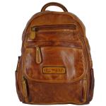 Hill Burry Rugzak voor dames, elegant leer voor dames, dagrugzak, leren rugzak, vintage stadsrugzak, rugzak, leren rugzak, echt leer, wasleer, bruin