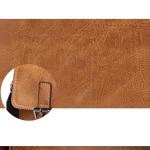 CHDWEY Umhängetaschen für Herren Mode Mens Messenger Bag Vintage Mann Tasche Pu. Leder Satchel Umhängetasche Männliche Crossbody Taschen Designer Große Handtasche(Auburn)