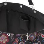 Shopper XL paisley black – ruime boodschappentas en elegante handtas in één, van waterafstotend materiaal, Paisley Black, X-Large, Shopper