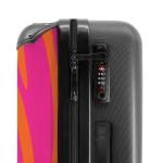 NoBoringSuitcases.com Handbagage, harde koffer met TSA-slot, voor volwassenen en vrouwen, trolley, reiskoffer, draagtas, rolkoffer, klein of middelgroot, 19 wervelgolf, koffer
