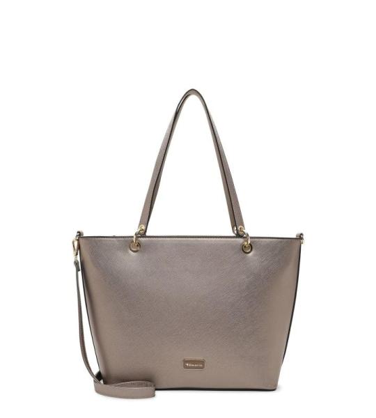 Shopper TAS Anja 33017 dames handtas uni, Darksilver 833, Eén Maat
