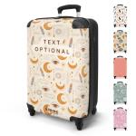 NoBoringSuitcases.com Handbagage, harde koffer met TSA-slot, jongens en meisjes, trolley, reiskoffer, draagtas, rolkoffer, klein of middelgroot, 27 Boho Feeling, koffer
