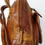 Hill Burry Rugzak voor dames, elegant leer voor dames, dagrugzak, leren rugzak, vintage stadsrugzak, rugzak, leren rugzak, echt leer, wasleer, bruin