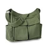Tibroni Canvas Messenger Bag grote, casual vintage tote bag esthetiek, crossbody tas met meerdere zakken, schoudertas heren met grote capaciteit, voor reizen, werk, school, winkele