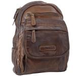 Hill Burry Rugzak voor dames | Elegant leer voor dames | Daypack lederen rugzak vintage stadsrugzak rugzak handtas | leren rugzak echt leer | wasleer daypacks donkerbruin, bruin