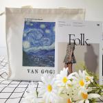 Draagtas, Draagtassen Dames, Boodschappentas, Schoudertas Stoffen Tas, Katoenen Tas, Jute Tas, Met Vintage Print, Canvas Tote Bag om te winkelen School