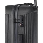 Travelite Koffer met 4 wielen, 3-delig, maten L/M/S, bagage serie Bali: ABS hardshell trolleys, antraciet, Trolley met harde schaal met 4 wielen