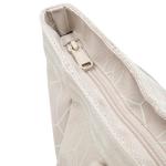 Smilla Strandtas met ritssluiting voor dames en heren, gezinsvakantie, sport, zwemmen, boodschappentas van gerecycled PET, waterafstotend, Zand Patroon, Eén maat