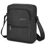 BAIGIO Schoudertas heren schoudertas Oxford kleine herentas crossbody messenger tas met iPad-vak en verstelbare schouderriem, zwart-u, Hedendaags