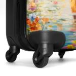 NoBoringSuitcases.com Kinderkoffer, handbagage, harde koffer met TSA-slot, jongens en meisjes, trolley, reiskoffer, draagtas, rolkoffer, klein of middelgroot, 32 Hond in Kleurrijk 