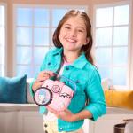 Lieveheersbeestje - Pop n' Swop Marinette roze portemonnee voor meisjes en vrouwen, met 3 clip-on badges, handvat en rits, lichtgewicht duurzame waterdichte handtas (Wyncor), roze