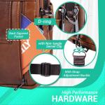 hengwin Lederen schoudertas voor heren, kleine schoudertas voor mannen, zakelijke tas, messenger bag, polstas, mobiele telefoon, riemtas, reistas met riem lus
