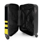 NoBoringSuitcases.com Kinderkoffer, handbagage, harde koffer met TSA-slot, jongens en meisjes, trolley, reiskoffer, draagtas, rolkoffer, klein of middelgroot, 23 Bij, zwart-geel, g