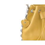 CMX STUDS - Tas voor dames en meisjes, dubbel gebruik, handtas of schoudertas, afneembaar en verstelbaar, met emmervorm, klinknagels en afneembare hanger, ideaal als kerstcadeau, 1