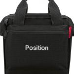 allrounder cross black schoudertas, 24 cm, 4 liter, zwart