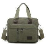 CHDWEY Umhängetaschen für Herren Männer Umhängetaschen for Leinwand Große Kapazität Männer Crossbody Tasche Freizeit Einkaufstasche Reise Handtasche(Green)