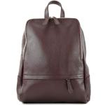 Modamoda.de T138 Italiaanse damesrugzak van leer, bordeaux2, Medium