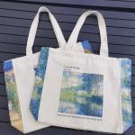 Draagtas, Dames, Boodschappentas, Schoudertas Stoffen Tas, Katoenen Tas, Jute Tas, Met Vintage Print, Canvas Tote Bag om te winkelen School