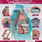 ZOMAKE Borstzak Sling Bag voor heren, diefstalbestendig, crossbody tas voor mannen en vrouwen, schoudertas voor outdoor, fietsen, reizen, wandelen