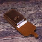 QZH Kleine tas voor heren, verticaal 6,4 inch, telefoontas, riemtas, draagtas, riemtas, sporttas (B, 17 x 9 x 3 cm)
