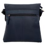 Schoudertas leer - Veha dames en heren handtas leren tas tas blauw leer, blauw